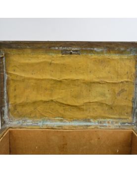 Repulsed Brass Box with Egyptian Decor