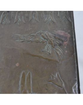 Coffret en Laiton Repoussé Décor Égypte