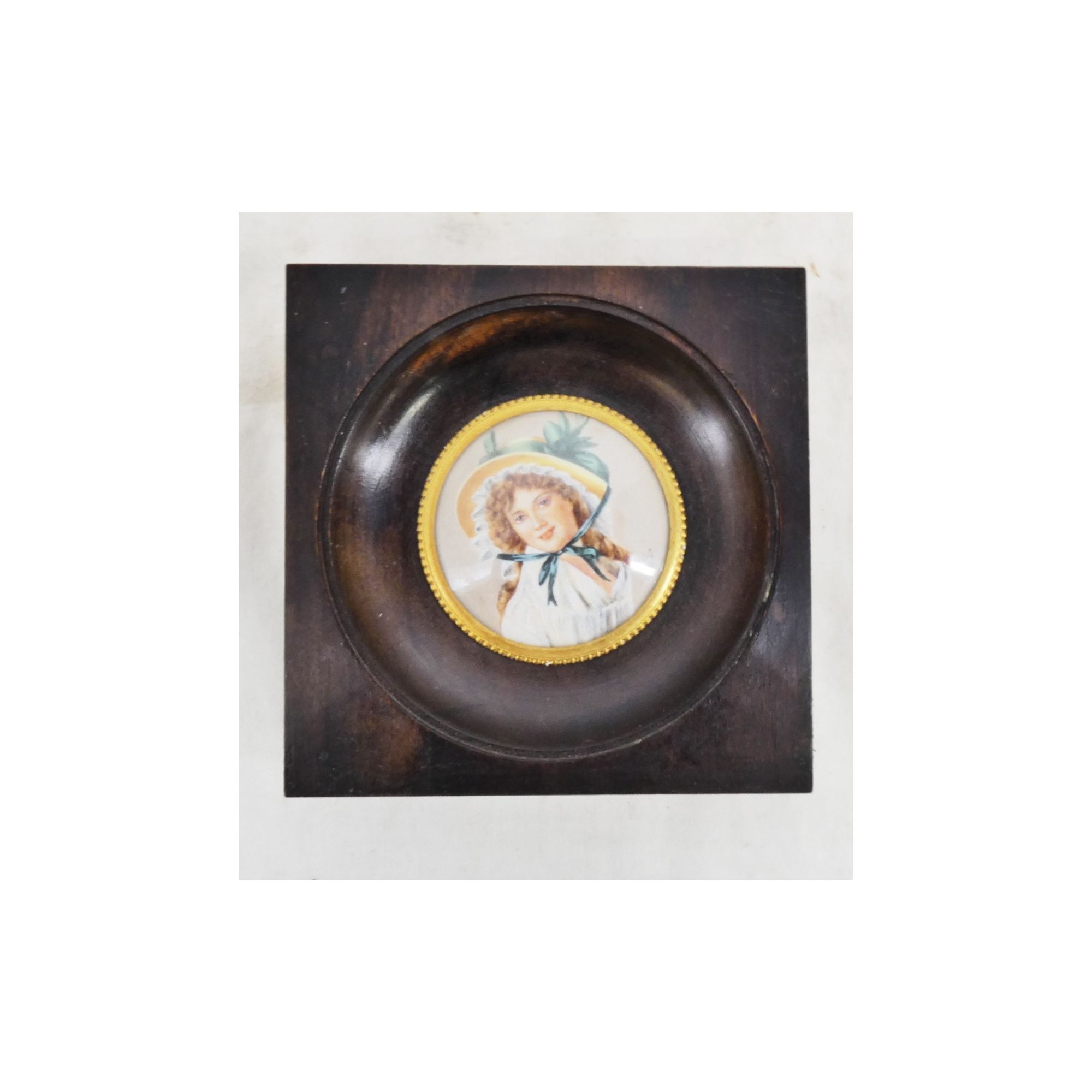 Framed Miniature Woman Framed Miniature Woman