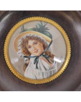 Framed Miniature Woman