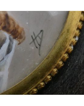 Framed Miniature Woman