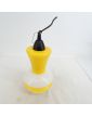 70s White and Yellow Pendant Light