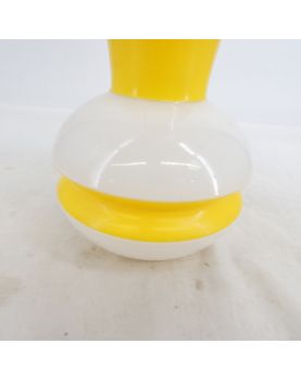 Suspension Année 70 Blanc et Jaune