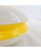 70s White and Yellow Pendant Light