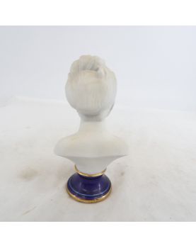 Pair of Small Biscuit Busts of a Couple of Children