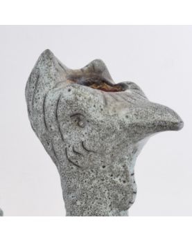 Bougeoir Coq en Céramique Signé