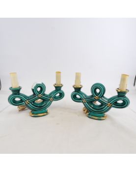Paire de Lampes en Céramique Année 60
