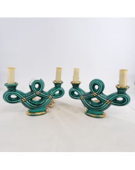 Paire de Lampes en Céramique Année 60