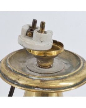 Paire de Bougeoirs en Bronze électrifiés