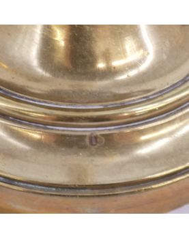 Pair of electrified bronze candlesticks
