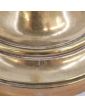 Pair of electrified bronze candlesticks