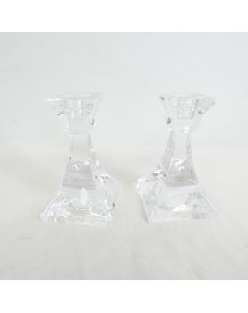 Pair of Crystal Candlesticks by VILLEROY ET BOCH
