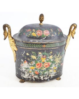 Painted Metal Egg Dish