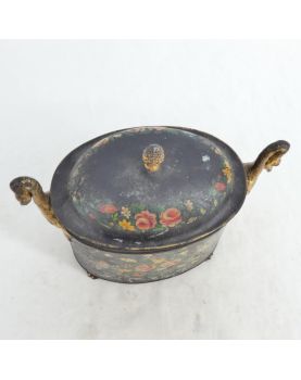 Painted Metal Egg Dish