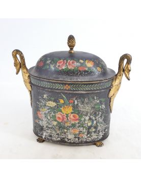 Painted Metal Egg Dish