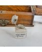 Petit Bureau de Voyage Chêne avec Encrier Verre