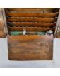 Small Oak Travel Office with Enkrier Glass