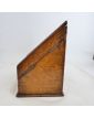 Petit Bureau de Voyage Chêne avec Encrier Verre