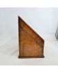 Petit Bureau de Voyage Chêne avec Encrier Verre