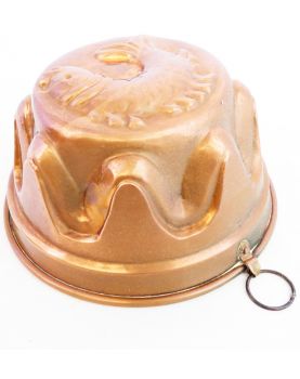 Small Copper Mold with Fish Motif