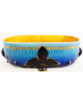 Art Decor Planter in SARREGUEMINE Barbotine
