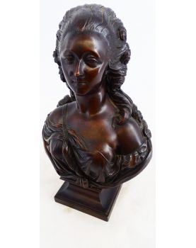 Buste Marie Antoinette en Bronze par GAUTIER