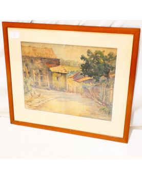 Aquarelle Aux Volailles Signée FAILLOT