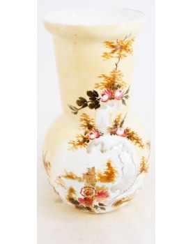 Vase Pensu en Opaline Décor Florale