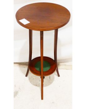 Marked wooden pedestal