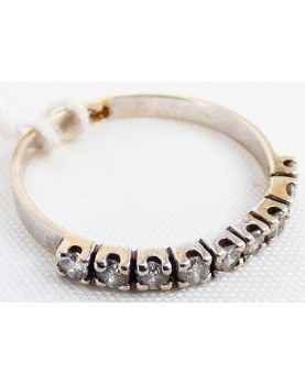 Half alliance in white gold 18K 1.58 grams size 53