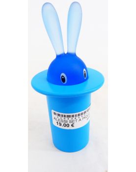 ALESSI Set à Piques Lapin Bleu