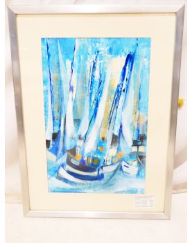 Gouache Encadrée Gérard le NALBAUT