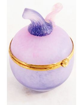 Petite Boîte en Pâte de Verre Rose