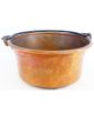 Metal handle copper cauldron